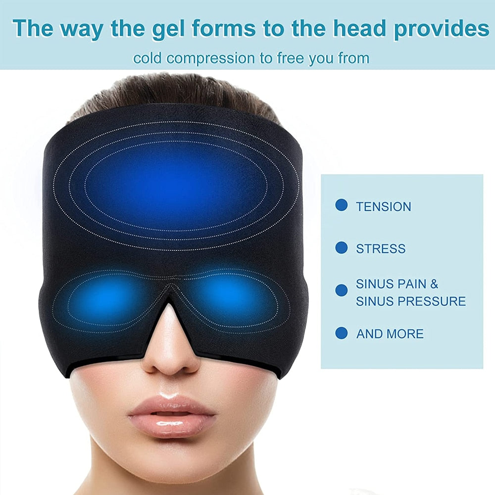 Cold Gel Therapy Headache/Migraine Relief Cap - Reusable