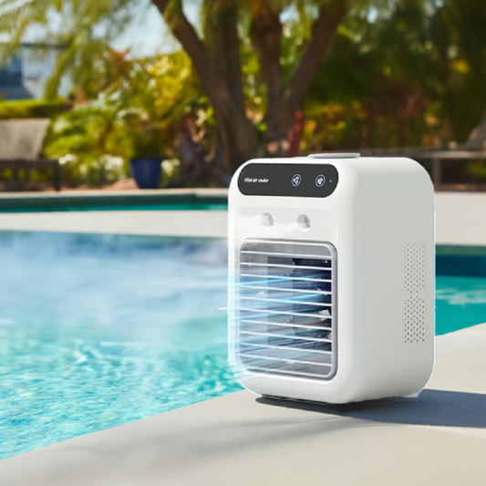 Portable Air Cooler Mist Fan - Evaporative Swamp Cooler Air Conditioner