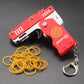 Rubber Band Gun Keychain Toy