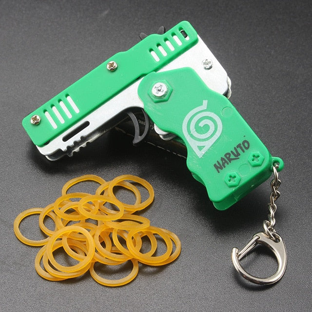 Rubber Band Gun Keychain Toy